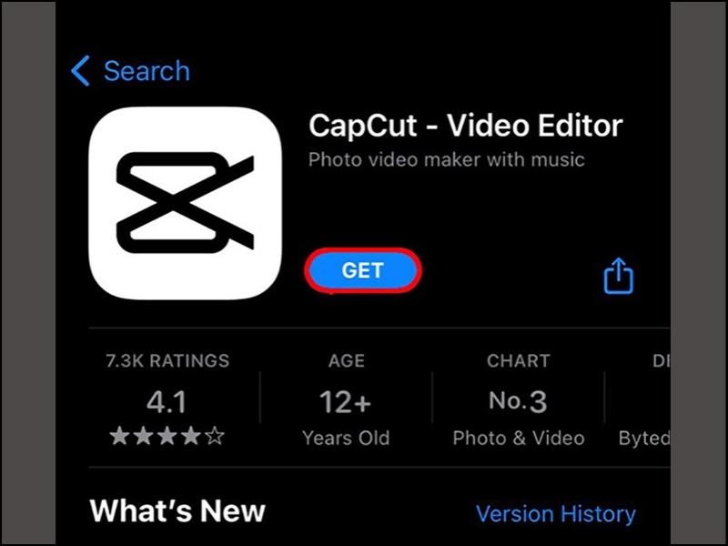 Tải ứng dụng Capcut trên App Store về điện thoại