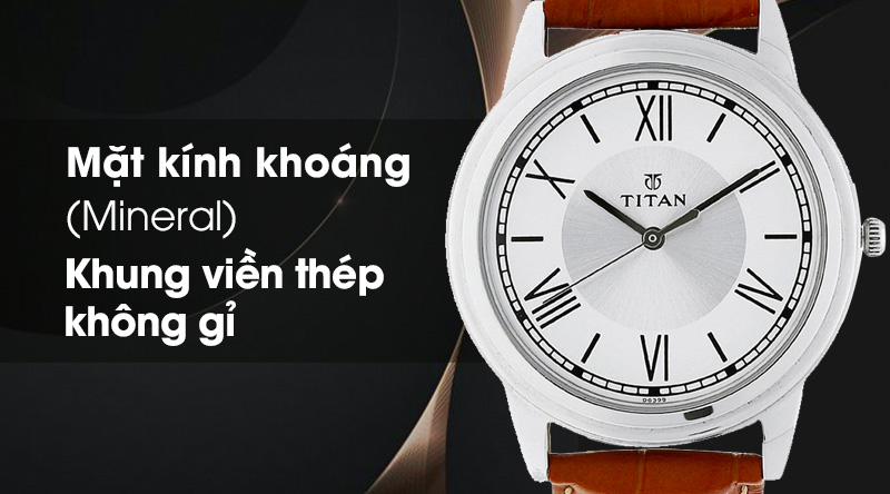 Chất liệu kính khoáng (Mineral) cho độ chịu lực tốt, hạn chế nứt vỡ khi bị va đập