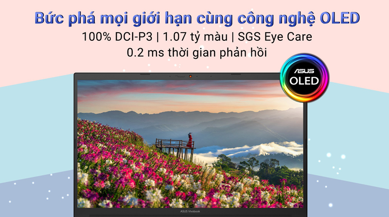 Trang bị màn hình OLED rực rỡ ấn tượng