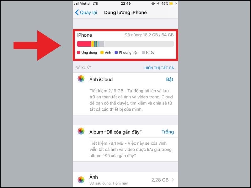  iPhone sẽ thống kê những ứng dụng trên máy