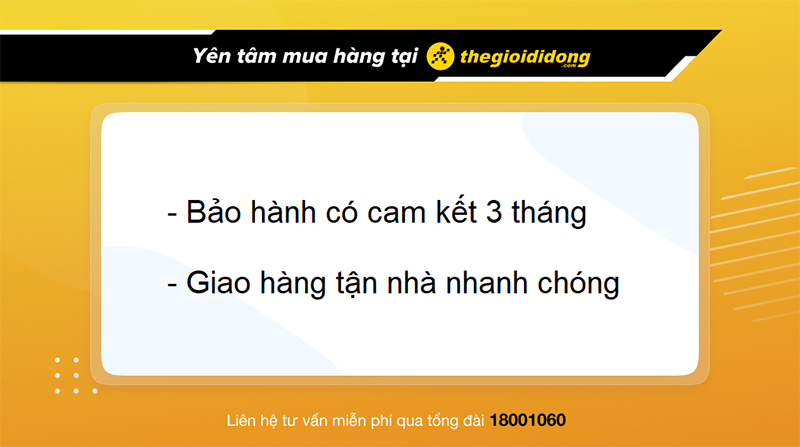 Ch&iacute;nh s&aacute;ch bảo h&agrave;nh khi mua sạc dự ph&ograve;ng tại TGDĐ