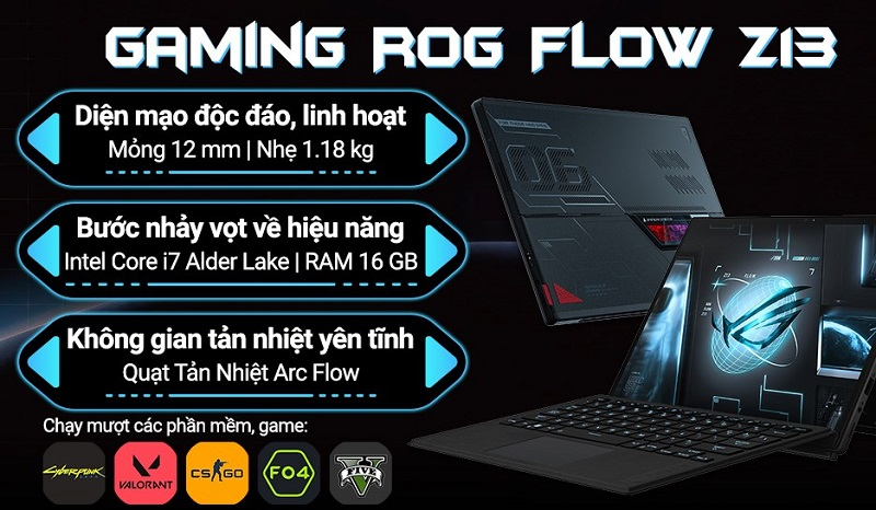 Ngoại hình chuẩn gaming cùng sức mạnh hiệu năng đột phá của dòng laptop CPU thế hệ 12