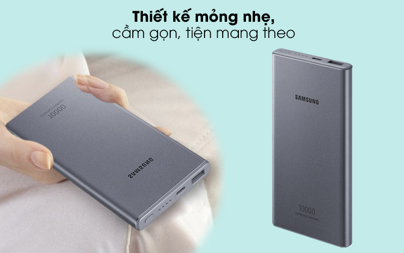 Thiết kế mỏng nhẹ, dễ dàng cầm nắm