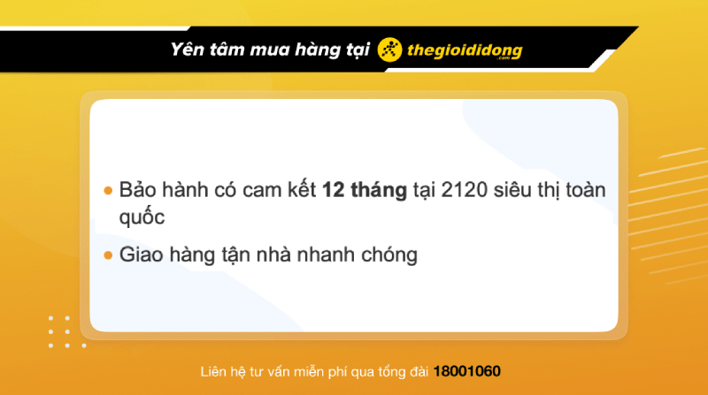 Chính sách bảo hành hấp dẫn