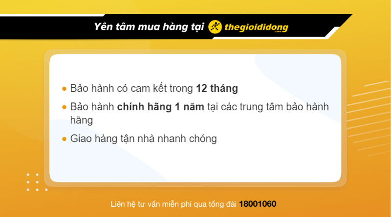 Chính sách bảo hành khi mua đồng hồ thông minh tại Thế Giới Di Động