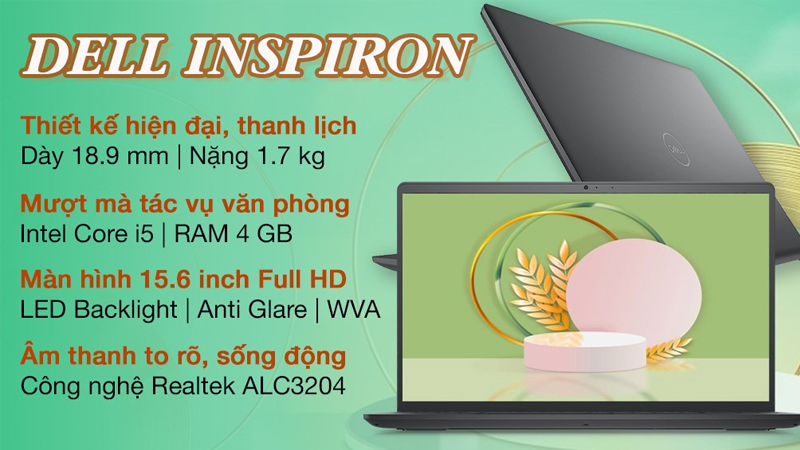 Laptop có vẻ đẹp thanh lịch, hiện đại, xử lý tốt tác vụ văn phòng