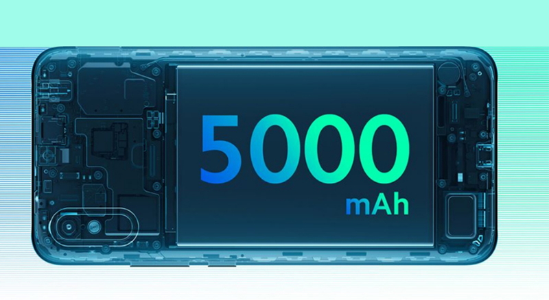 Thời lượng pin 5000 mAh, thoải m&aacute;i sử dụng