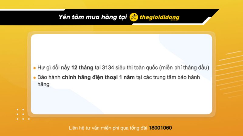 Ch&iacute;nh s&aacute;ch bảo h&agrave;nh khi mua điện thoại OPPO A55 tại TGDĐ