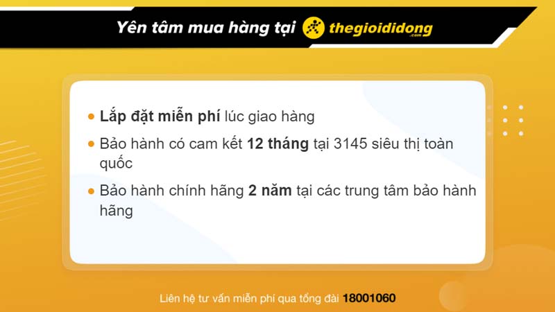 Ch&iacute;nh s&aacute;ch khi mua camera gi&aacute;m s&aacute;t tại Thế Giới Di Động