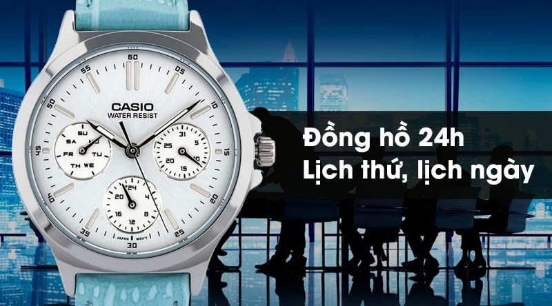 Top 10 đồng hồ nữ Casio dây da chị em nào cũng nên sở hữu