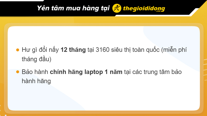 Chính sách bảo hành của Thế Giới Di Động