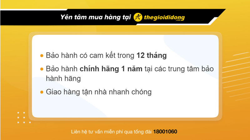 Chính sách bảo hành tại Thế Giới Di Động