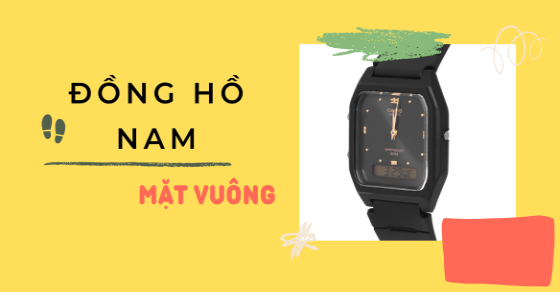 Top 6 đồng hồ nam mặt vuông tại AVAJi cực hot ai cũng nên sở hữu