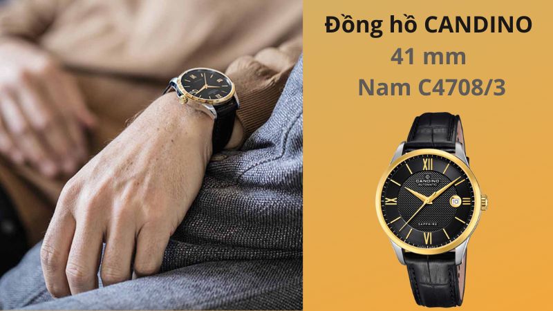 Đồng hồ CANDINO  41 mm  Nam C4708/3 có độ bền vượt trội