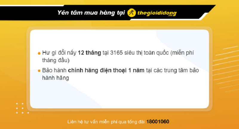 Ch&iacute;nh s&aacute;ch bảo h&agrave;nh tại Thế Giới Di Động
