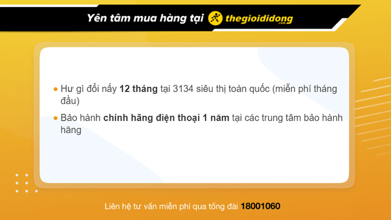 Chính sách bảo hành điện thoại tại Thế Giới Di Động