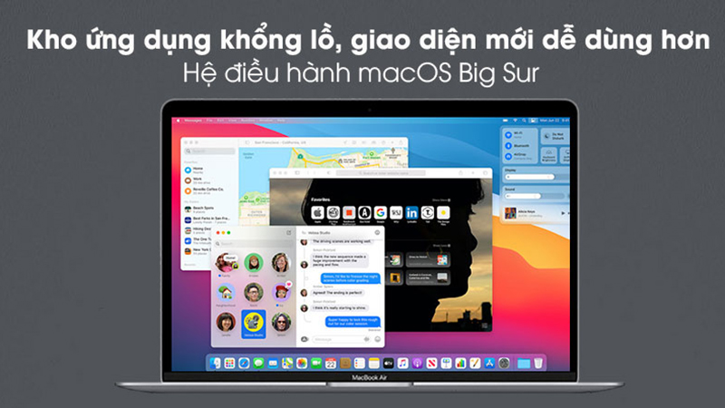 Hệ điều hành MacOS trên MacBook Air M1 2020