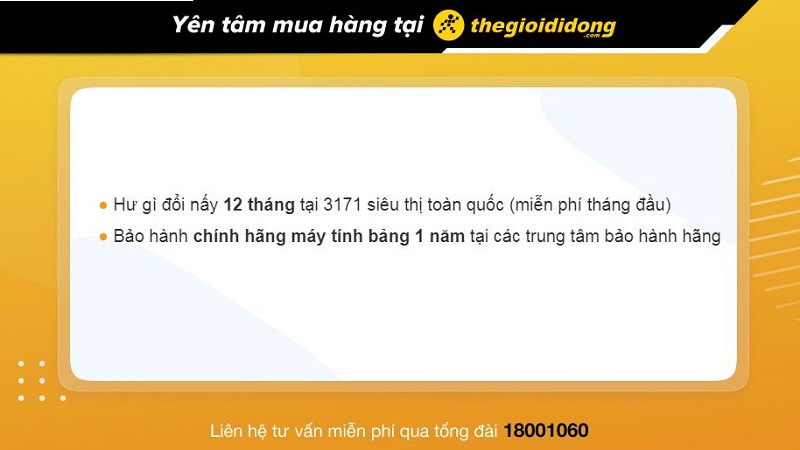 Ch&iacute;nh s&aacute;ch bảo h&agrave;nh khi mua m&aacute;y t&iacute;nh bảng tại TGDĐ
