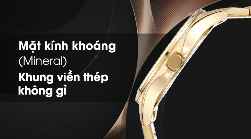 Mặt k&iacute;nh được l&agrave;m từ mặt k&iacute;nh kho&aacute;ng gi&uacute;p chống trầy xước tốt