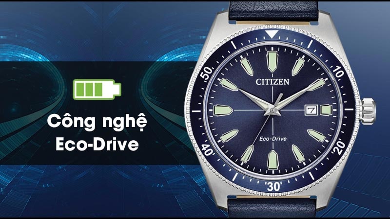 Đồng hồ CITIZEN 43 mm Nam AW1591-01L mặt kính trong suốt, bền bỉ