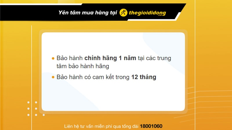 Chính sách bảo hành chu đáo