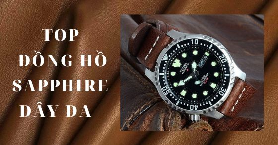 Top 10 đồng hồ CITIZEN sapphire dây da nổi bật nhất tại TGDĐ