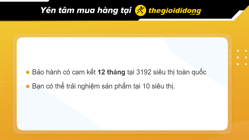 Chính sách bảo hành khi mua adapter sạc tại TGDĐ