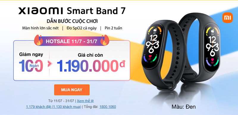 Đặt mua Mi Smart Band 7 để nhận được quà tặng vô cùng hấp dẫn