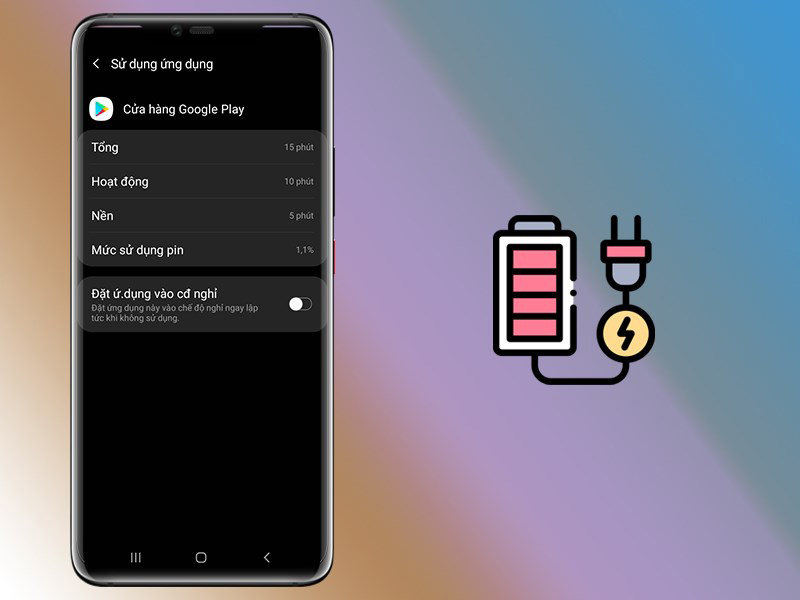 N&ecirc;n để điện thoại tr&ecirc;n 50% dung lượng 