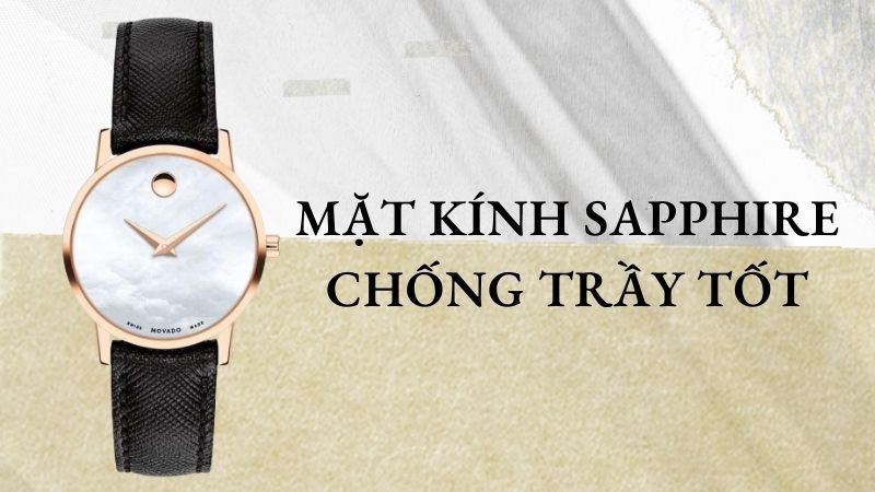 Mặt k&iacute;nh được l&agrave;m từ chất liệu chống trầy xước hiệu quả