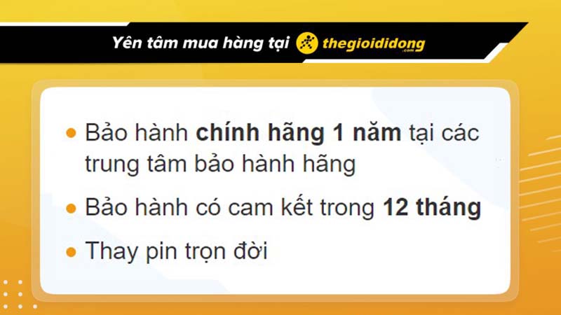 Chính sách bảo hành mới nhất