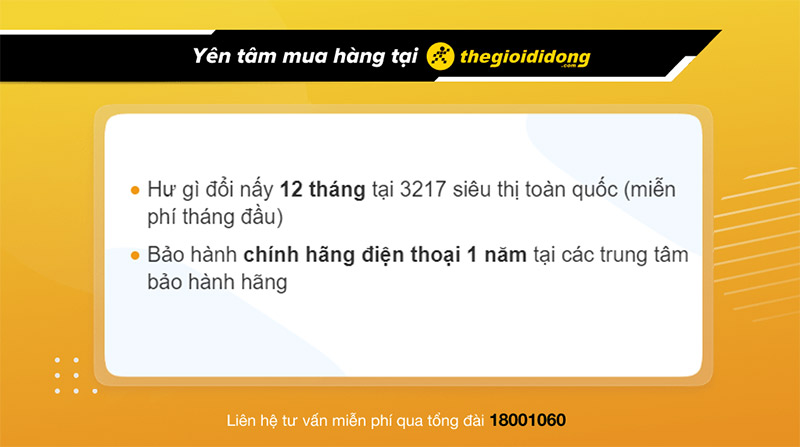 Chính sách bảo hành của Thế Giới Di Động