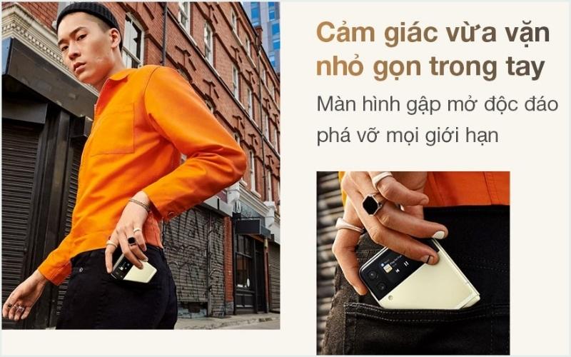 Thiết kế màn hình gập ấn tượng của Galaxy Z Flip3