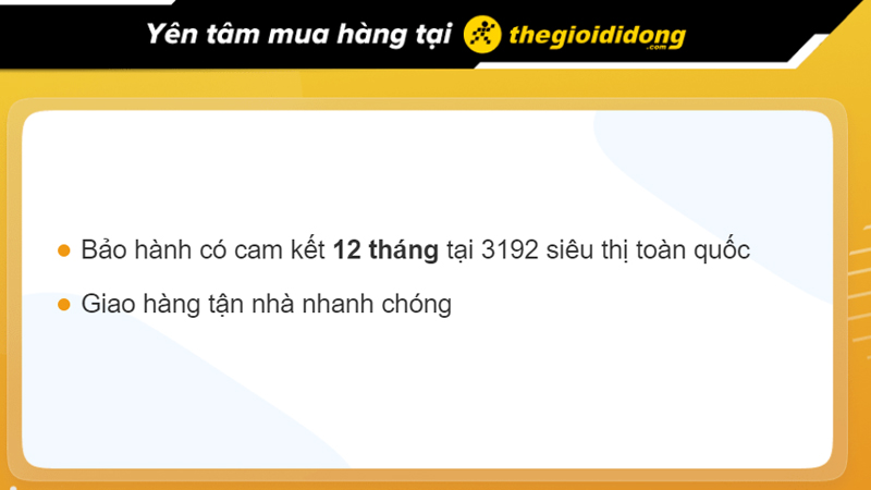 Ch&iacute;nh s&aacute;ch bảo h&agrave;nh tại TGDĐ