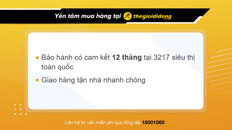 Chính sách bảo hành khi mua adapter sạc Apple tại Thế Giới Di Động