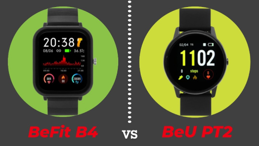 So sánh đồng hồ thông minh BeFit B4 và BeU PT2, bộ đôi cực kỳ 