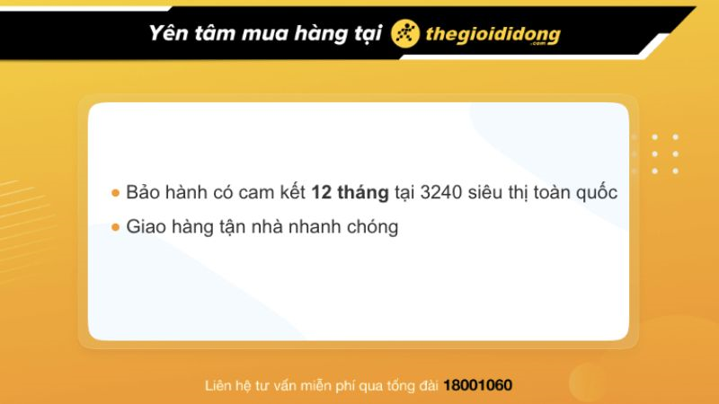 Chính sách bảo hành tại Thế Giới Di Động