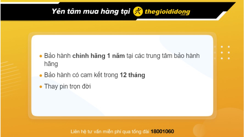 Chính sách bảo hành tại Thế Giới Di Động