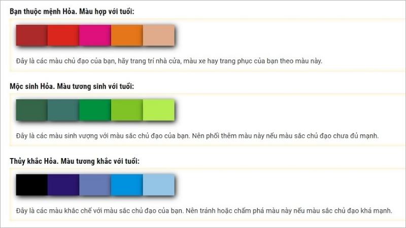 Màu Điện Thoại Hợp Mệnh Hỏa