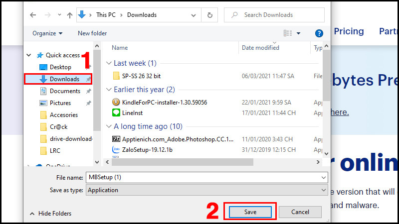 Cài đặt Malwarebytes
