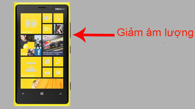  Nhấn và giữ phím Giảm âm lượng rồi thả khi xuất hiện dấu chấm than
