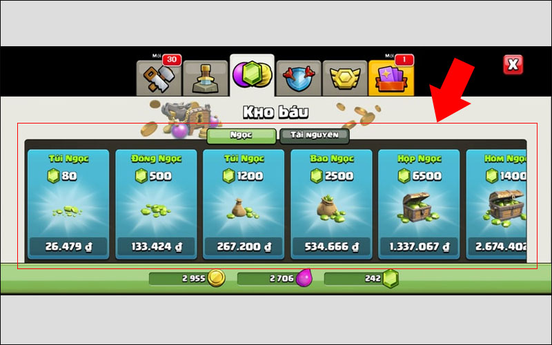 Cách nạp tiền, Gem cho game Clash of Clans bằng thẻ điện thoại siêu dễ