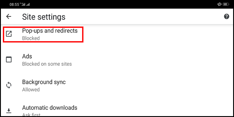 Chặn quảng cáo Google Chrome trên điện thoại