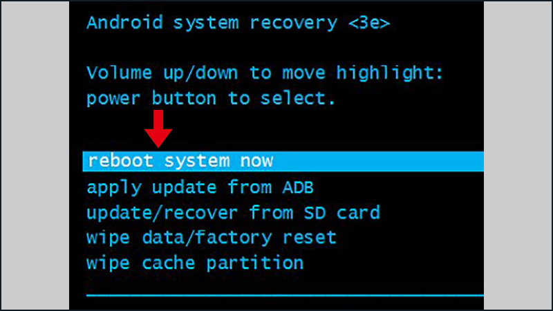 Hãy khởi động lại điện thoại để sử dụng bình thường