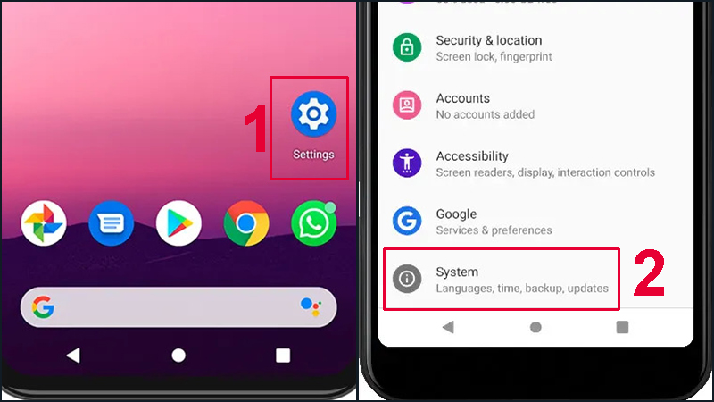 Truy cập mục Cài đặt trên điện thoại Qmobile