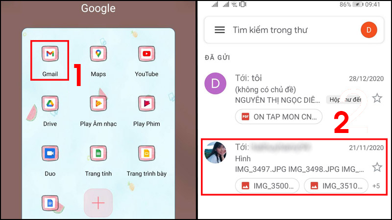 Hướng dẫn cách mở file đính kèm trong Gmail trên điện thoại Android