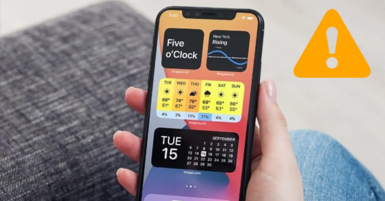 Cách sửa lỗi thời tiết Widget trên iPhone bị lỗi, không hoạt động