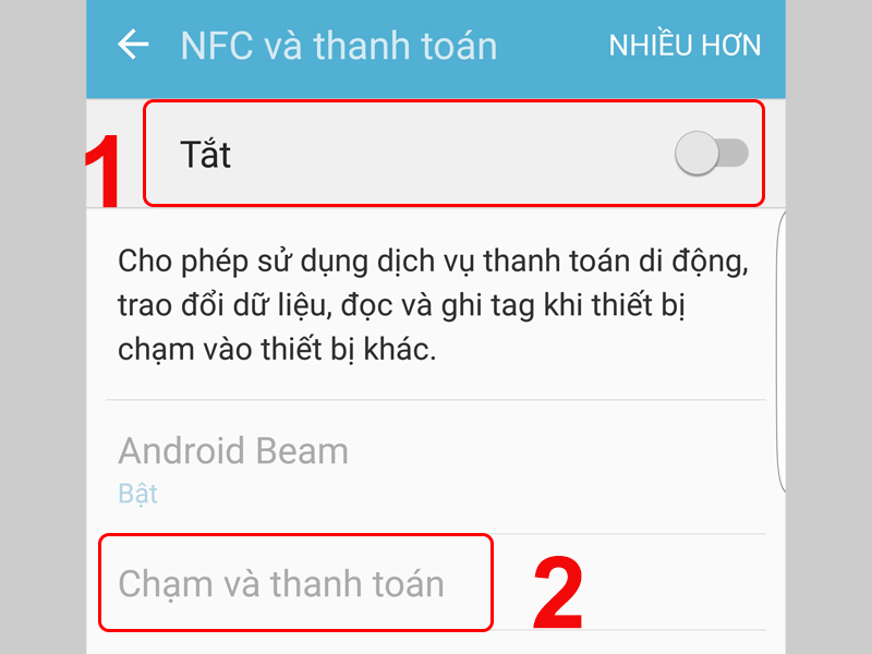 Cách sử dụng NFC để thanh toán