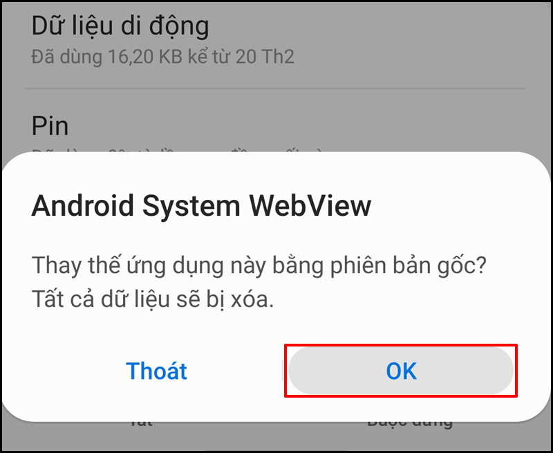 Cách khắc phục lỗi đang vào ứng dụng bị thoát ra trên Android