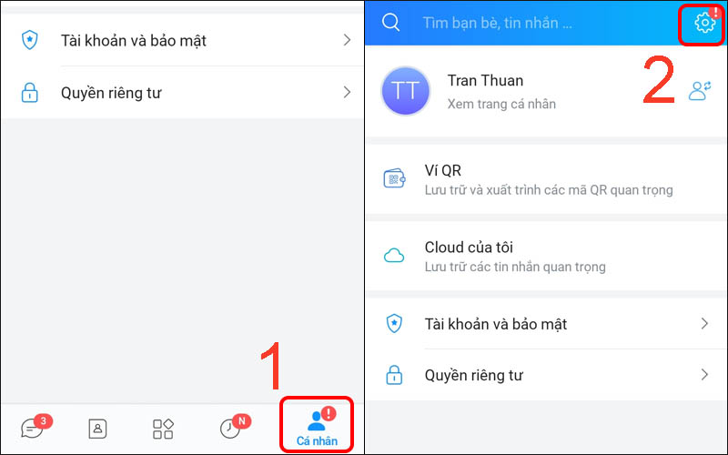 Cách thoát, đăng xuất Zalo trên điện thoại Samsung trong một nốt nhạc